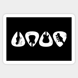 Guitar Picks Dark Theme Sticker